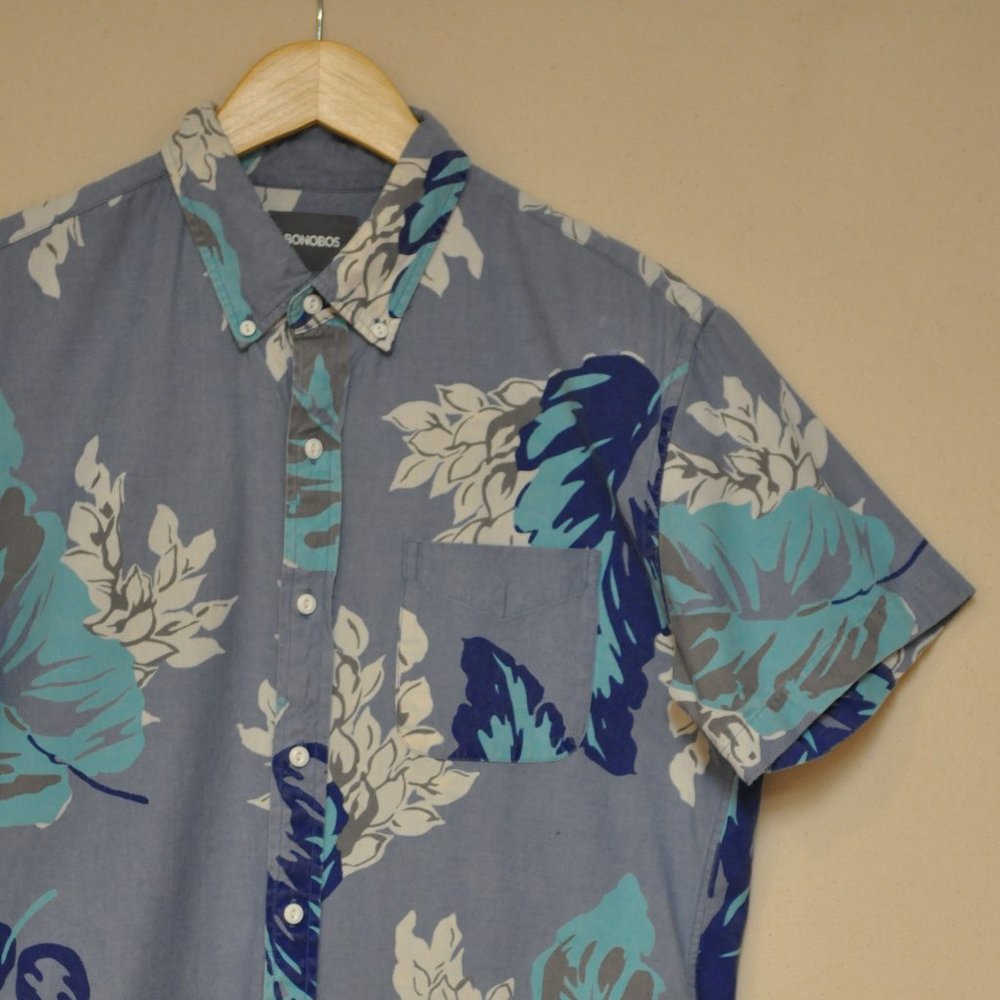 Bonobos Short Sleeve Button Down Slim Fit L